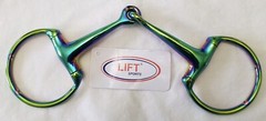 Rainbow Multi Color EGG BUTT Loose Ring Snaffle Horse Bit Stainless Steel Tack