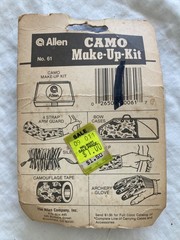 VTG NEW ALLEN #61 CAMO MAKE-UP KIT COMPAC USA RARE VINTAGE NOS CAMOUFLAGE KIT