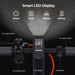 Megawheels 10″ Electric Scooter Adults Foldable eScooter Shock Absorption & APP