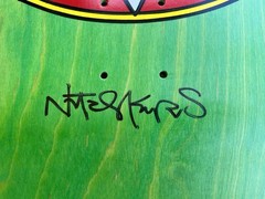 Natas Kaupus Thumbs Up Signed By Natas and Mark McKee Skateboard Deck ~Sold Out