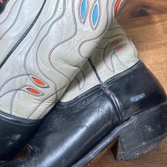 Rare vintage 1950s 1960s Acme Western Cowboy Boots Thunderbird 9.5 D Made in USA