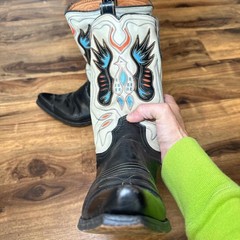 Rare vintage 1950s 1960s Acme Western Cowboy Boots Thunderbird 9.5 D Made in USA
