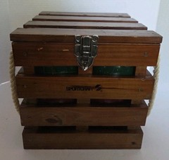 Vintage SportCraft Heritage Bocce Ball Set in Wooden Box