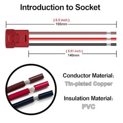 3 Pack ON Off Round Rocker Switches with Wire Socket 3 Pin 12V AC/DC 20A Red