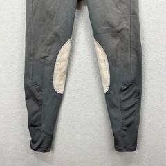Piper Riding Breeches Women 30* Gray Stretch Patch Equestrian Performance Pants