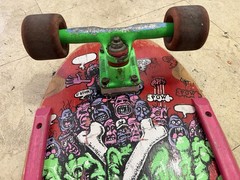 brand x riot stick skateboard complete vtg 80s 1986 gullwing santa cruz schmitt