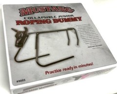 Overstock MUSTANG 9005 All-Steel Junior Roping Dummy stand with Hinged hind legs