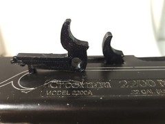 Crosman 2200 Magnum Bolt knob custom Replacment part (w/ compression spring)