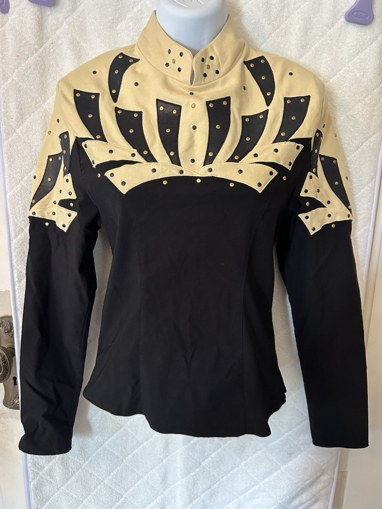 Equestrian Horse Women’s Fancy Show Shirt Small Vintage Authentic Ranchwear