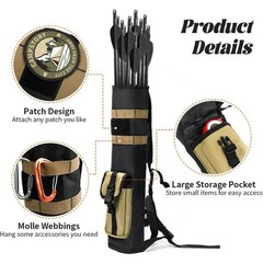 Archery Back Arrow Quiver Traditional Back Quiver Bow Hip Nylon Arrows Holder
