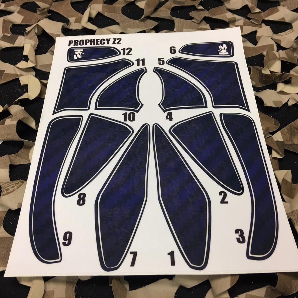 NEW KM Paintball Prophecy Loader Hopper Wrap – Carbon Blue