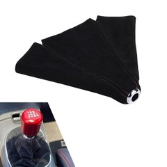 Car Shift Boot Cover, Suede Leather Gear Shift Knob Cover, Manual/Auto