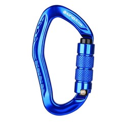 22KN Auto Locking Climbing Carabiner Clip for Rappelling Hammock Camping Outdoor