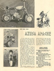 Vintage 1964 Azusa Apache Mini-Bike Test Report