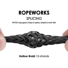 1000lb~2000lb High Strength Braided UHMWPE Cord Outdoor Repair Spliceable Rope