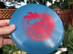 Star Boss Disc Golf Innova (Multi-Stamp) (One of a Kind) 178G Blue Red #4280