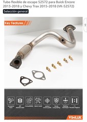 VIMLUK Exhaust Flex Pipe 2012-2016 Chevy Sonic