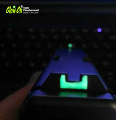Glow-On® AQUA Glow Paint For Gun Sights, Fishing Lures, Lg 9.2 ml Vial, Bright