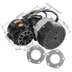 6″ Wheels +30″ Go Kart ATV Rear Axle Kit & 48V 1000W Electric Differential Motor