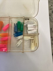 37 TRADITIONAL ARCHERY STYLE ARROW NOCKS 5/16 “ AND 11/32” Mixed Colors. Must C