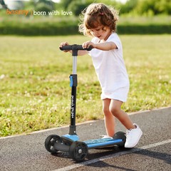 Besrey Kick Scooter 3 Wheel Scooter for 2-10 Years Girls and Boys,Blue