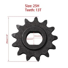 Electric Scooter Chain Sprocket 25H 13T for MY1020 Motor and Razor MX650