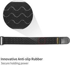 Elastic Cinch Straps with Anti-Slip Strips – 18”x2” (4 Pack) for Secure Storage