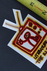 411 Video Magazine Lance Mountain Box TV Art BP3 Vintage Skateboarding STICKER