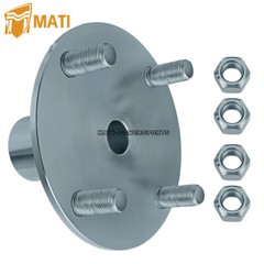 2*Go Kart Live Axle Hub 4″ x 4″ Wheel Hub For 1″ Shaft,with 1″ to 3/4″ Step Down