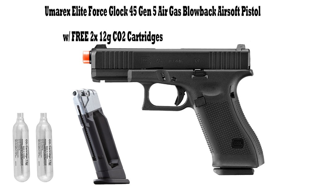 Umarex Elite Force Glock 45 Gen 5 Co2 Gas Blowback Airsoft Pistol BB Gun 1:1