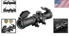 Scope with Rings, 20-100 Yds Ballistic, 300-450 FPS=