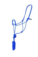 Formay Royal Blue Knot rope halter w/8′ lead rope western , english tack