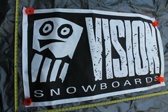 VISION Snowboards Skull Street Wear OG Skateboarding 30x50in. Shop Poster BANNER