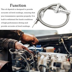 29.5 inch Silver Stainless Transmission Dipstick Tube Fit for GM 4L80E 700R4