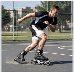 Adult Inline Skates for Men Women, Fitness Blades w Aluminum Frame Size 14 Mens