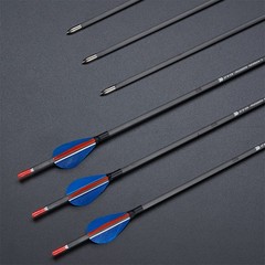 31″ PURE Carbon Arrows ID4.2mm SP500-1200 Fixed Tips for Bow Target Practice