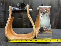 Stainless Monel Bell Stirrups 3″, 4″, 5″ / Ranch Saddle / Roping