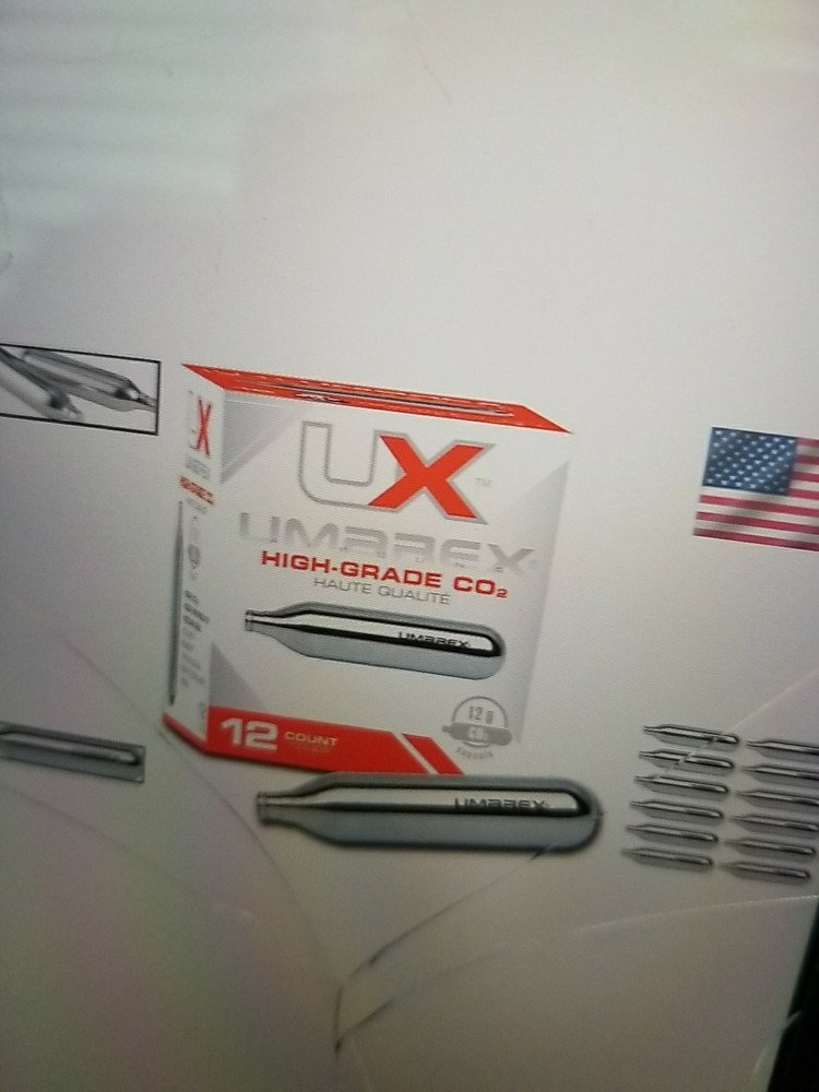 Umarex 12-Gram CO2 Cartridges for Optimal Performance in Air Guns – 12 Count