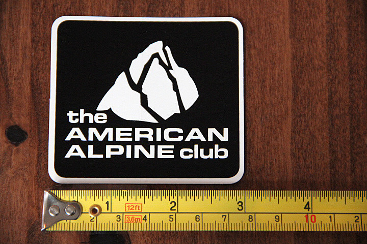 AMERICAN ALPINE CLUB Rock Climbing STICKER Decal NEW Black