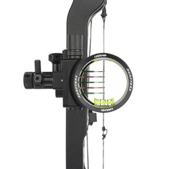 5Pin CompoundBow Sight 0.019" Micro Fiber Adjustable 4X 6X 8X Lens Archery