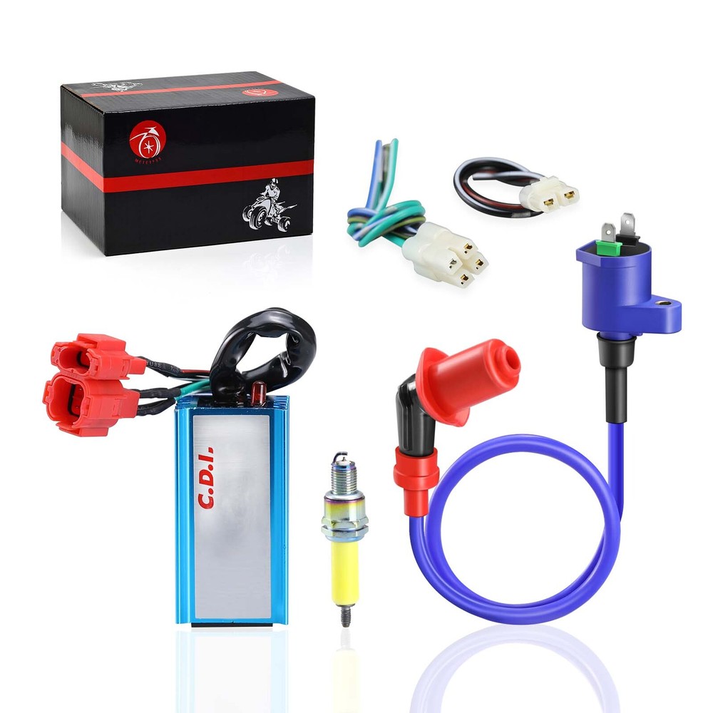 6Pin AC CDI Ignition Coil Spark Plug For Taotao GY6 Scooter ATV 50 80 100 125 cc