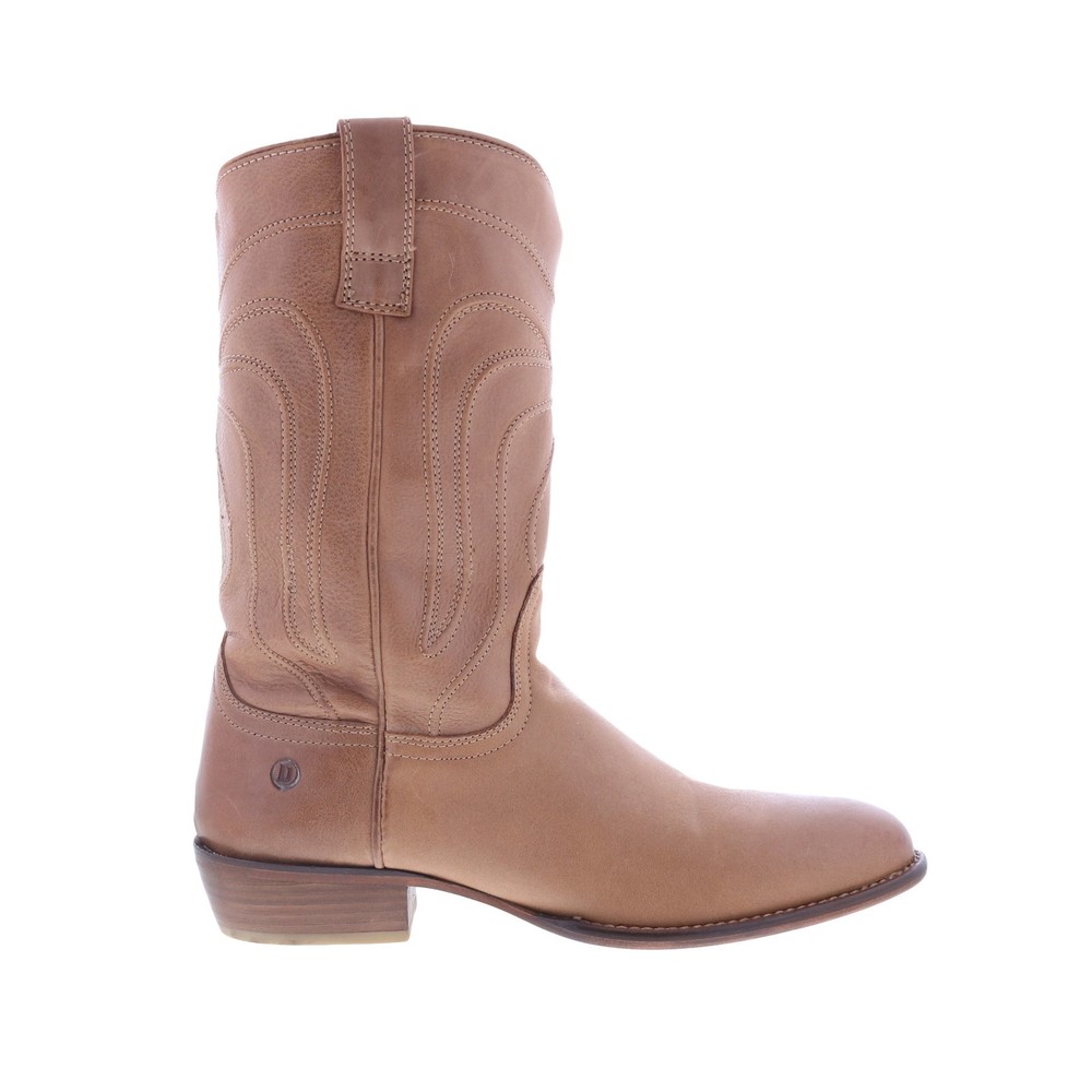 Dingo Montana DI-316 Mens Brown Leather Slip On Western Boots 9.5