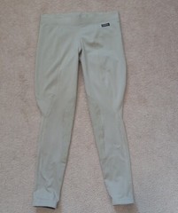 KERRITS Women’s Light Green Gray Equastrian Riding Pants Leggings Size L
