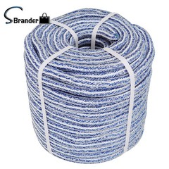 3/4 Inch × 200 Feet 24 Strand Braided Rope Arborist Tree Rope Blue And White