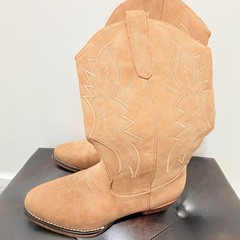 IUV Western Equestrian Riding Boots Tan CB018-AP Men’s Size 8 USA