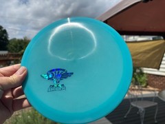 2021 Blue GLOW Flat Champion Eagle Disc Golf Innova Penned (Free Returns) #2416