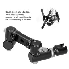 ˜(Black)Double Side V Bar Archery Rod Stabilizer Adjustable Quick Disconnect