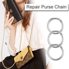10x Metal Spring O-ring Keychain Wallet Chain Keychain DIY Lanyard Keychain USA