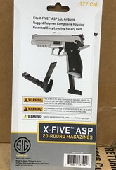 Sig Sauer X-Five Magazine 2 Pack .177 Caliber 20 Rounds AMPC-177-20X