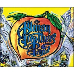 Allman Brothers Band – Sticker – NY Peach Logo [4 x 3 inches] – Licensed New